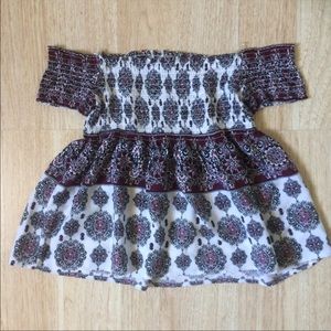 Pacsun Smocked Off the Shoulder Top